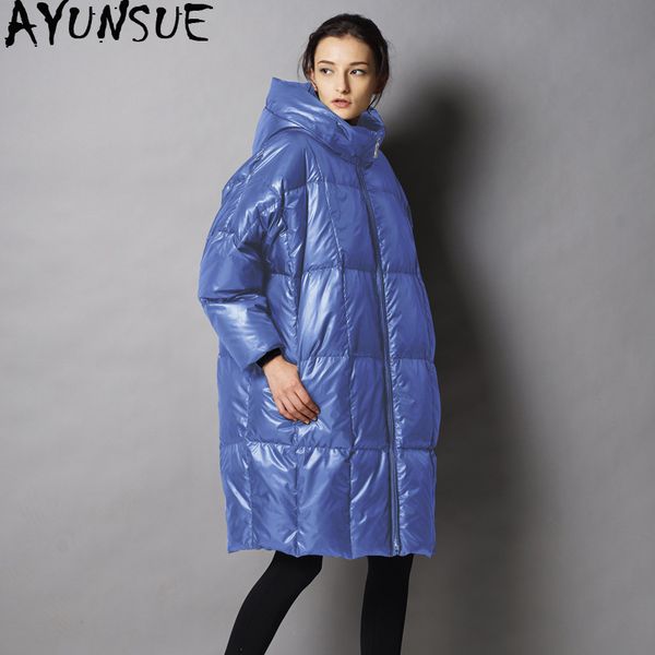 ayunsue белой утки вниз куртки женщина с капюшоном пальто зимы негабаритного puffer jacket корейского плюс размером теплого parkas 2019 yr-0, Black
ayunsue белой утки вниз куртки женщина с капюшоном пальто зимы негабаритного puffer jacket корейского плюс размером теплого parkas 2019 yr-0, Black