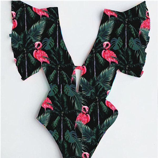 deep v ruffled one piece swimsuit 2019 design women one piece swimwear flamingo print backless bathing suits beach wear, White;black
deep v ruffled one piece swimsuit 2019 design women one piece swimwear flamingo print backless bathing suits beach wear, White;black