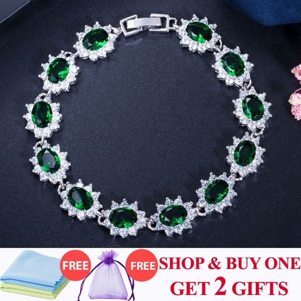 threegraces elegant 925 sterling silver cubic zirconia jewelry dark green big flower crystal charm bracelets for women br054, Black
threegraces elegant 925 sterling silver cubic zirconia jewelry dark green big flower crystal charm bracelets for women br054, Black