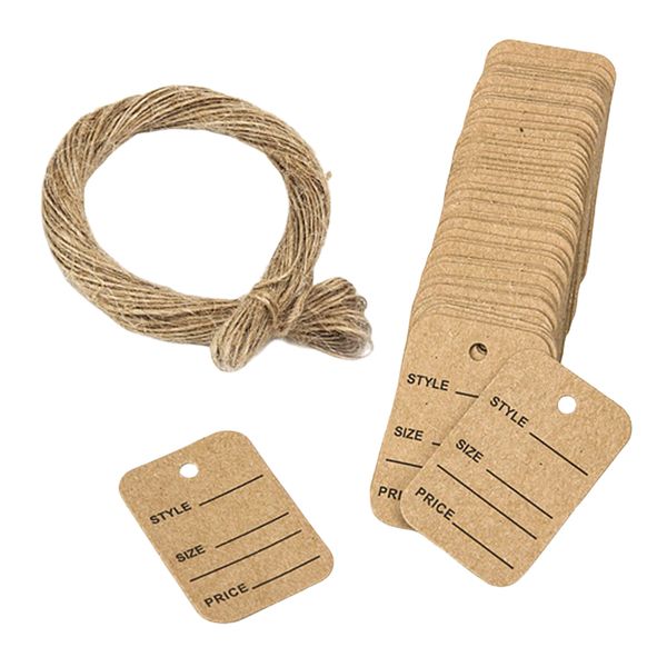 100pcs mini kraft paper gift tags, craft card tag, price tags, creative writable hanging labels craft paper label diy hang tags with twine
100pcs mini kraft paper gift tags, craft card tag, price tags, creative writable hanging labels craft paper label diy hang tags with twine