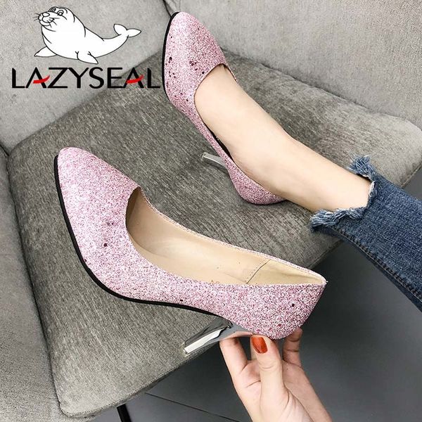 lazyseal bling women pumps high heels shoes woman thin heels pointed toe pumps for women female party shoes wedding plus size 44, Black
lazyseal bling women pumps high heels shoes woman thin heels pointed toe pumps for women female party shoes wedding plus size 44, Black