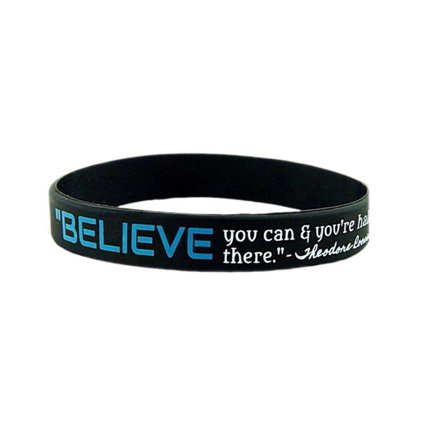 dream greatness believe silicone rubber bracelets wristband sport motivational, Golden;silver
dream greatness believe silicone rubber bracelets wristband sport motivational, Golden;silver