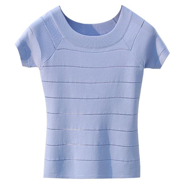 summer knitted tees o-neck short sleeve sweaters women cool knitting shirts stretch basic ladies sweater casual clothing, White;black
summer knitted tees o-neck short sleeve sweaters women cool knitting shirts stretch basic ladies sweater casual clothing, White;black