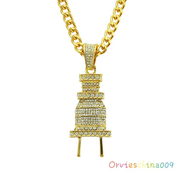 2020 designer halloween decorations burst funds hip hop fashion men full of diamond pendant necklace exaggerated plug pendant jewelry, Silver
2020 designer halloween decorations burst funds hip hop fashion men full of diamond pendant necklace exaggerated plug pendant jewelry, Silver