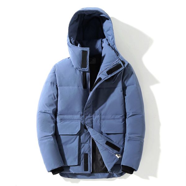 winter new down jacket men section 70% white duck down casual thickening warm wind and rain men's hooded coat, Black
winter new down jacket men section 70% white duck down casual thickening warm wind and rain men's hooded coat, Black