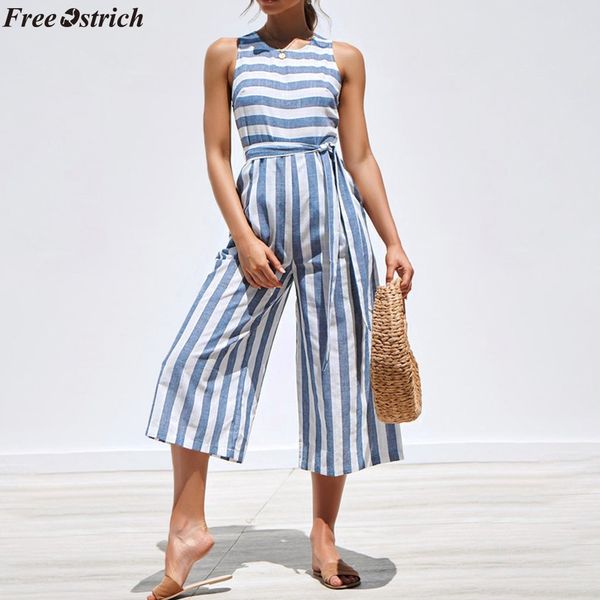 ostrich female slim fit vertical stripe v-neck long jumpsuits fashion ladies button sleeveless wide leg rompers plus size, Black;white
ostrich female slim fit vertical stripe v-neck long jumpsuits fashion ladies button sleeveless wide leg rompers plus size, Black;white