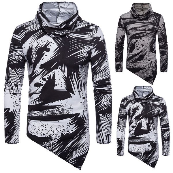 High Street Men's Full Sleeve T-Shirt 2019 Spring Fashion Personality Color Matching Collar Slim Casual Sports Menswear
High Street Men's Full Sleeve T-Shirt 2019 Spring Fashion Personality Color Matching Collar Slim Casual Sports Menswear