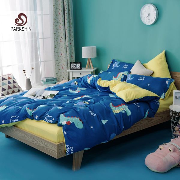 parkshin cartoon bedding set dinosaur blue bedspread yellow bed flat sheet pillowcase duvet cover double king single bed
parkshin cartoon bedding set dinosaur blue bedspread yellow bed flat sheet pillowcase duvet cover double king single bed