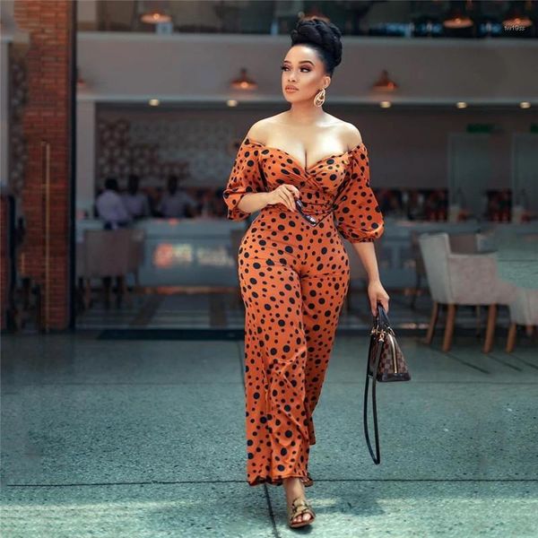 long pants suits slim casual summer womens jumpsuits polka dot off shoulder jumpsuits womens designer rompers wrapped chest half sleeve, Black;white
long pants suits slim casual summer womens jumpsuits polka dot off shoulder jumpsuits womens designer rompers wrapped chest half sleeve, Black;white