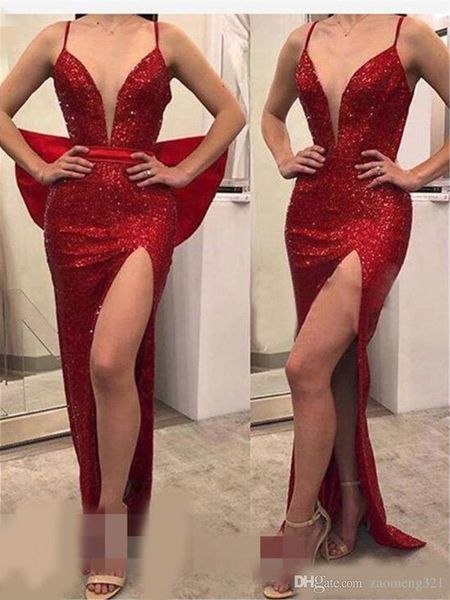 sexy тонкий красный русалка пром платья v-образным вырезом ремни со стороны высокого разделить длина пола robe de soiree большой лук платья, Black
sexy тонкий красный русалка пром платья v-образным вырезом ремни со стороны высокого разделить длина пола robe de soiree большой лук платья, Black