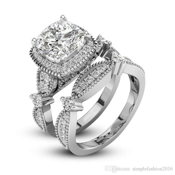 vintage flower style ring set 5a zircon cz 925 sterling silver filled engagement wedding band ring for women fashion jewelry, Slivery;golden
vintage flower style ring set 5a zircon cz 925 sterling silver filled engagement wedding band ring for women fashion jewelry, Slivery;golden