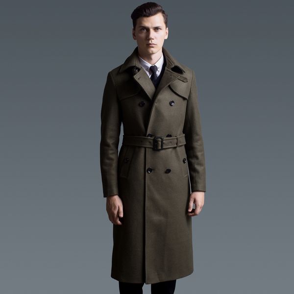 long wool duffle overcoat army green winter double breasted men woolen jacket large size windbreaker mens trench coat, Black
long wool duffle overcoat army green winter double breasted men woolen jacket large size windbreaker mens trench coat, Black