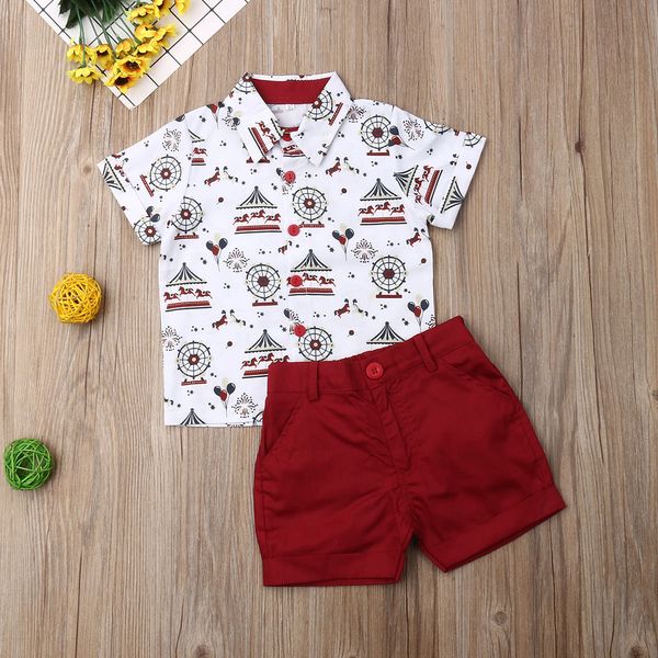 toddler baby boy clothes merry-go-round print shirt short pants 2pcs outfits formal gentleman suit clothes, White
toddler baby boy clothes merry-go-round print shirt short pants 2pcs outfits formal gentleman suit clothes, White