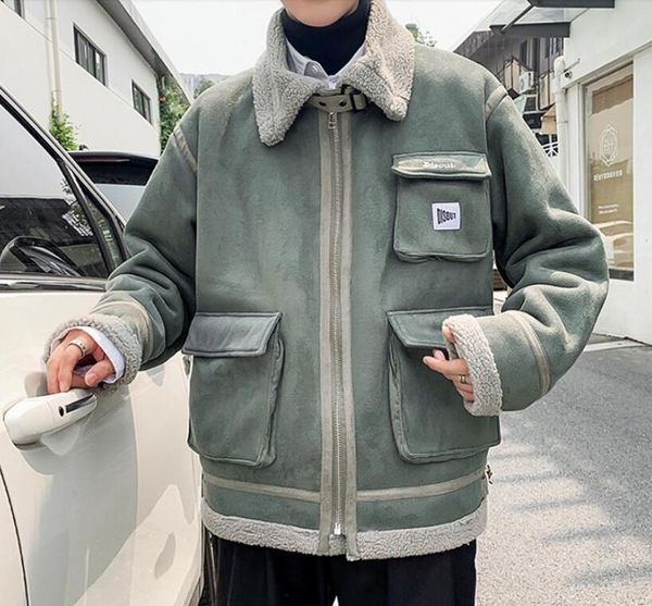 winter thickened men's fashion lamb fur coat european and american motorcycle men's large size loose trend fur jacket, Black
winter thickened men's fashion lamb fur coat european and american motorcycle men's large size loose trend fur jacket, Black
