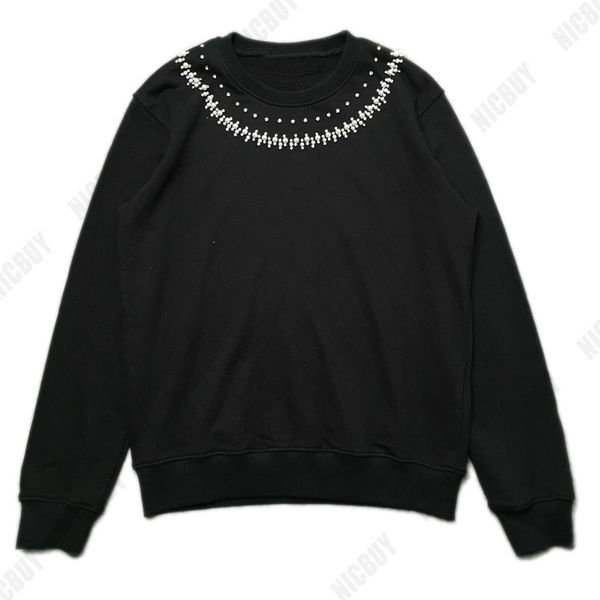 fashion autumn europe designer brand mens hoodies pullover hooded drill diamond long sleeve cotton casual round neck sweatshirt, Black
fashion autumn europe designer brand mens hoodies pullover hooded drill diamond long sleeve cotton casual round neck sweatshirt, Black