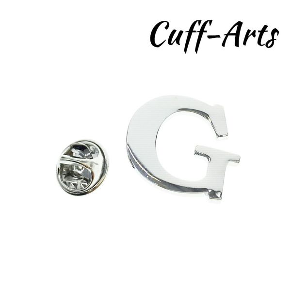 lapel pin for men alphabet letter g lapel pin badges men jewelry trendy small brooches with gift box by cuffarts p10014, Gray
lapel pin for men alphabet letter g lapel pin badges men jewelry trendy small brooches with gift box by cuffarts p10014, Gray