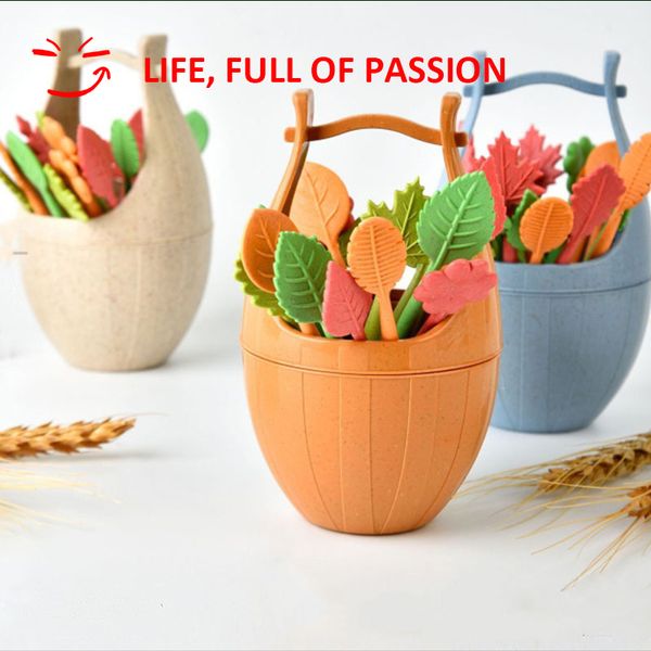 16 pcs leaf fruit forks set for kids bbq picks tableware dessert fork salad sticks kitchen accessories party buffet supplies
16 pcs leaf fruit forks set for kids bbq picks tableware dessert fork salad sticks kitchen accessories party buffet supplies