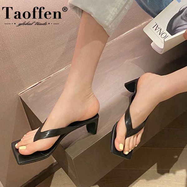 taoffen new women shoes sandals summer fashion stylish thick heel flip flops ladies footwear slip on shoes size 35-39, Black
taoffen new women shoes sandals summer fashion stylish thick heel flip flops ladies footwear slip on shoes size 35-39, Black