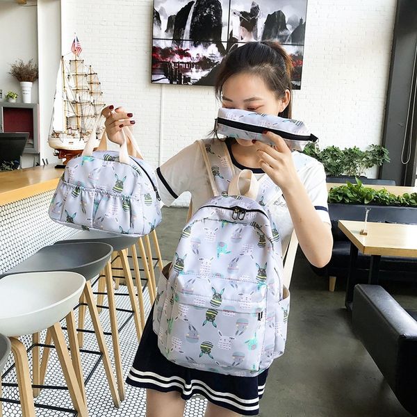 3pcs/set women backpacks cute cartoon school bags for teenage girls printing canvas backpacks ladies shoulder bags mochila
3pcs/set women backpacks cute cartoon school bags for teenage girls printing canvas backpacks ladies shoulder bags mochila