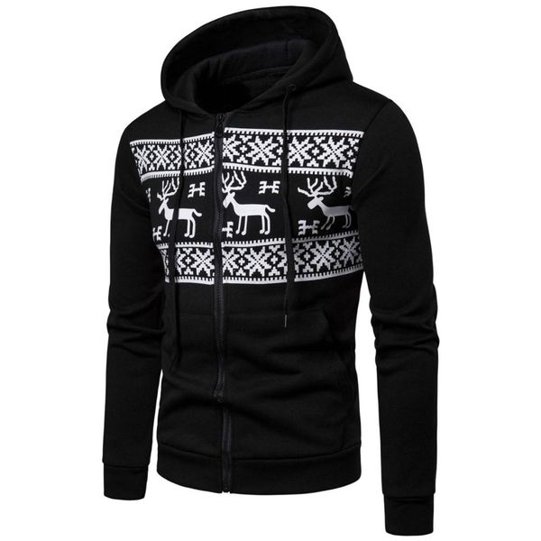 2019 spring new men's fashion print hooded men's casual sports cardigan hoodie clothing, Black
2019 spring new men's fashion print hooded men's casual sports cardigan hoodie clothing, Black