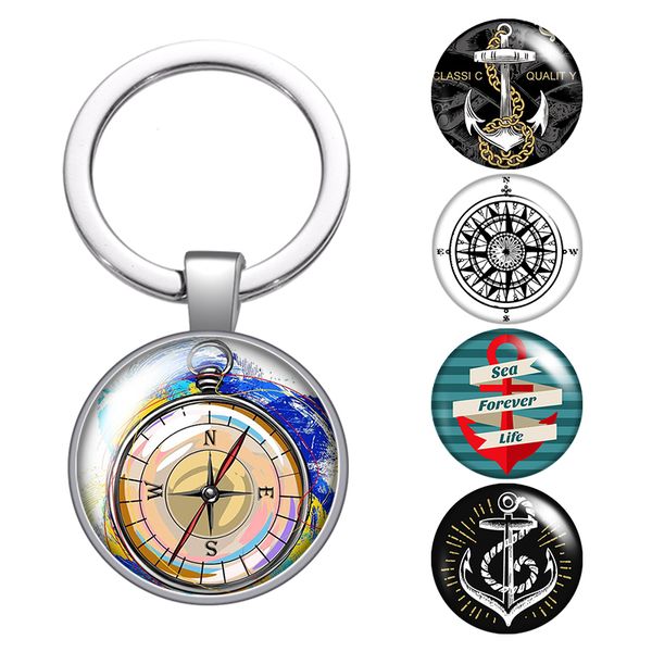 compass navigation anchor glass cabochon keychain bag car key chain ring holder charms silver keychains for men women gifts
compass navigation anchor glass cabochon keychain bag car key chain ring holder charms silver keychains for men women gifts