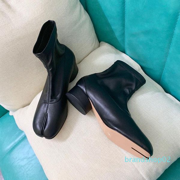 leather sock booties tabi cleft heel luxury fashion designer women ankle shoes trotters shoes grandma shoes tabi sock boots, Black
leather sock booties tabi cleft heel luxury fashion designer women ankle shoes trotters shoes grandma shoes tabi sock boots, Black