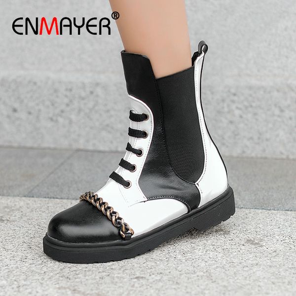 enmayer 2019 winter boots women synthetic mid-calf lace-up basic round toe boots women square heel shoes size34-43, Black
enmayer 2019 winter boots women synthetic mid-calf lace-up basic round toe boots women square heel shoes size34-43, Black