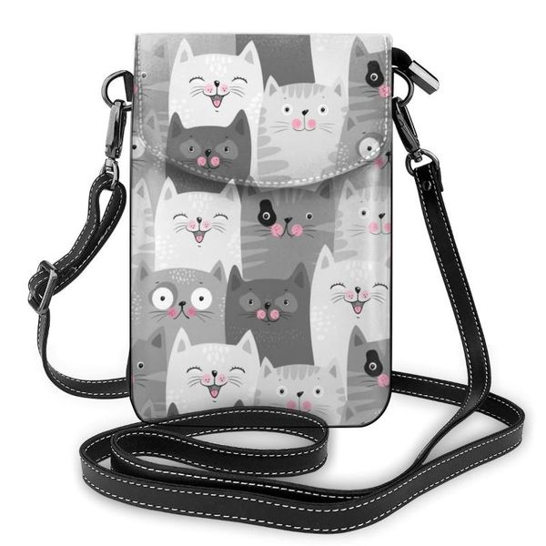 new 2020 women messenger shoulder straps bag black white gray cats card holders cell phone pocket handbag ladies phone purse
new 2020 women messenger shoulder straps bag black white gray cats card holders cell phone pocket handbag ladies phone purse