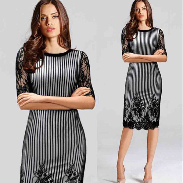 2019 summer new european and american women's lace mid-sleeved dress slim pencil skirt, Black;gray
2019 summer new european and american women's lace mid-sleeved dress slim pencil skirt, Black;gray