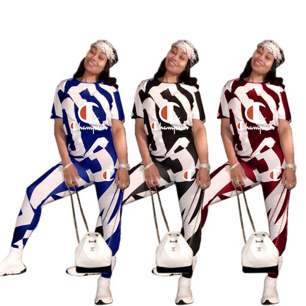 Champions Clothes Women Tracksuit Brand Tshirt Pants Two Piece Outfits Summer Cow Stripe Fashion Joggers Clothing A3151
Champions Clothes Women Tracksuit Brand Tshirt Pants Two Piece Outfits Summer Cow Stripe Fashion Joggers Clothing A3151