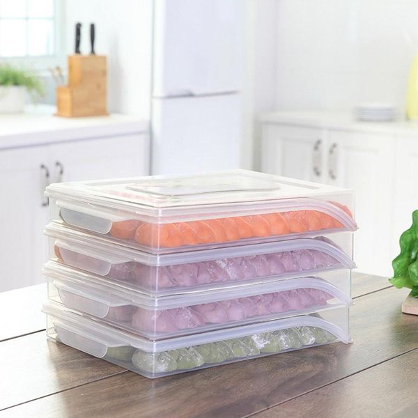 clear home kitchen frozen dumpling storage box refrigerator fresh-keeping tray holder
clear home kitchen frozen dumpling storage box refrigerator fresh-keeping tray holder