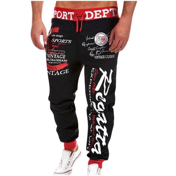 sagace men's street fashion hip hop trousers rope elastic waist letter print loose casual sports pants cool multi-pocket, Black
sagace men's street fashion hip hop trousers rope elastic waist letter print loose casual sports pants cool multi-pocket, Black