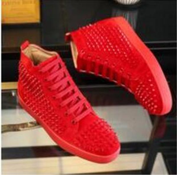 men women black suede with rhinestone luxury design high red bottom laboutin casual shoes new fashion shoes s02
men women black suede with rhinestone luxury design high red bottom laboutin casual shoes new fashion shoes s02