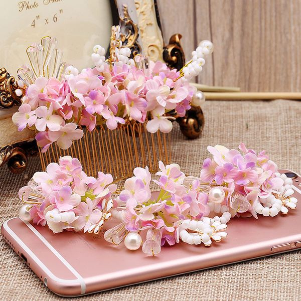4pcs sets pink flower hairpins combs sets for bride mori handmade pink flower hair decoration tiara wedding hair jewelry c19041101, Slivery;golden
4pcs sets pink flower hairpins combs sets for bride mori handmade pink flower hair decoration tiara wedding hair jewelry c19041101, Slivery;golden