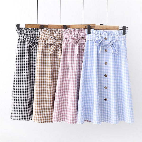 korean slim fashion plaid skirt women for summer 2019 slim lace up bow midi women skirt female autumn faldas largas de fiesta, Black
korean slim fashion plaid skirt women for summer 2019 slim lace up bow midi women skirt female autumn faldas largas de fiesta, Black
