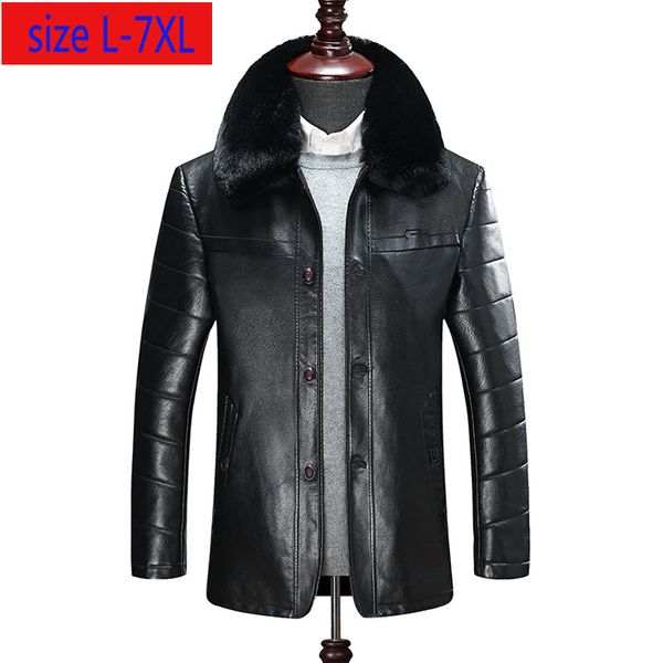 new arrival fashion men winter super larger warm casual faux fur thick turn-down collar leather jacket plus size l-5xl 6xl 7xl, Black
new arrival fashion men winter super larger warm casual faux fur thick turn-down collar leather jacket plus size l-5xl 6xl 7xl, Black