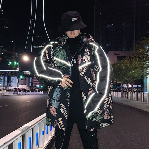 versma korean style clothing men vintage flower print reflective men parkas jacket coat winter thick hip hop oversized parka, Black
versma korean style clothing men vintage flower print reflective men parkas jacket coat winter thick hip hop oversized parka, Black
