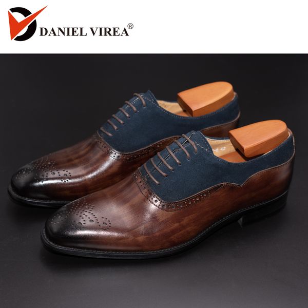 men dress shoes leather office business wedding handmade mixed color brogue formal round toe oxford mens shoe, Black
men dress shoes leather office business wedding handmade mixed color brogue formal round toe oxford mens shoe, Black