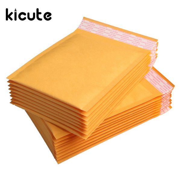 kicute 50pcs/lot yellow kraft bubble mailers padded envelopes shipping bag self seal business school office supplies
kicute 50pcs/lot yellow kraft bubble mailers padded envelopes shipping bag self seal business school office supplies