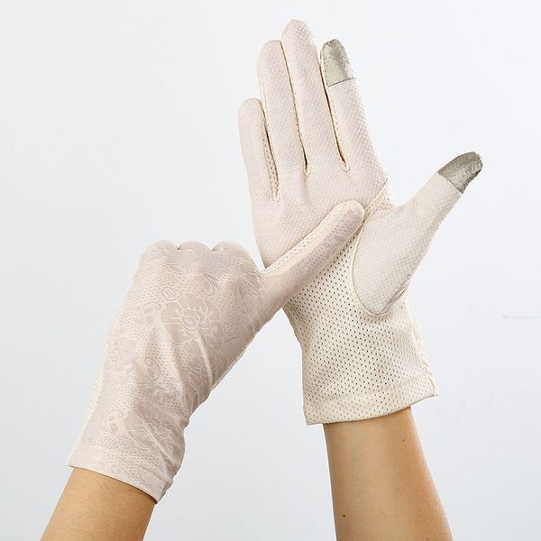 lace sunscreen gloves summer women stretch thin touch screen anti uv slip resistant driving gloves breathable size 23cm, Blue;gray
lace sunscreen gloves summer women stretch thin touch screen anti uv slip resistant driving gloves breathable size 23cm, Blue;gray