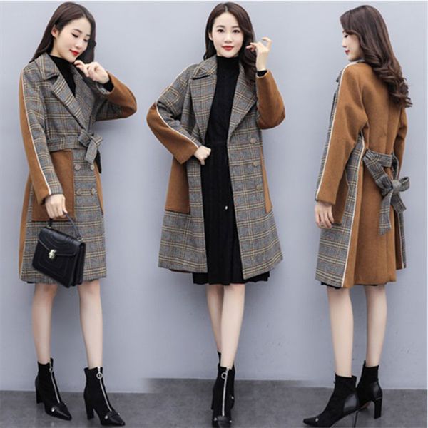 2019 early autumn new style fold-down collar joint korean-style fashion western style versatile slimming loose-fit woolen jacket, Black
2019 early autumn new style fold-down collar joint korean-style fashion western style versatile slimming loose-fit woolen jacket, Black