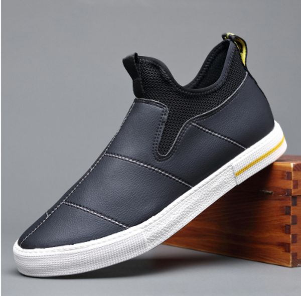 2020 spring new style fashion men slip-on stitch leather casual shoes trend shoes cool loafers man leather, Black
2020 spring new style fashion men slip-on stitch leather casual shoes trend shoes cool loafers man leather, Black