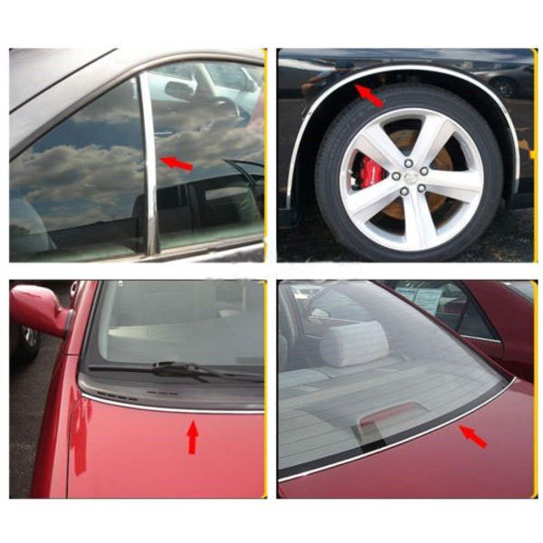 car 25mmx2m (6.5ft) chrome silver moulding line trim car bumper protector strip
car 25mmx2m (6.5ft) chrome silver moulding line trim car bumper protector strip
