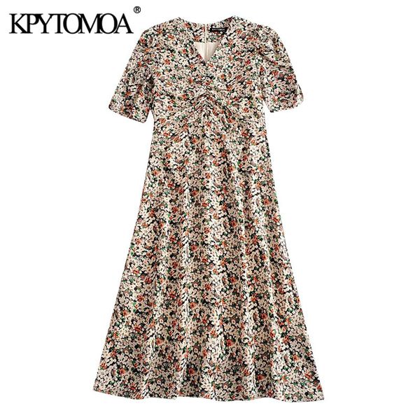 kpytomoa women 2020 chic fashion floral print pleated midi dress vintage puff sleeve with lining back zipper female dresses, Black;gray
kpytomoa women 2020 chic fashion floral print pleated midi dress vintage puff sleeve with lining back zipper female dresses, Black;gray