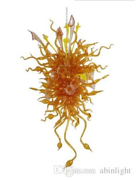 100% hand blown art chandeliers flower designed modern crystal chandelier light amber glass led pendant lamps
100% hand blown art chandeliers flower designed modern crystal chandelier light amber glass led pendant lamps