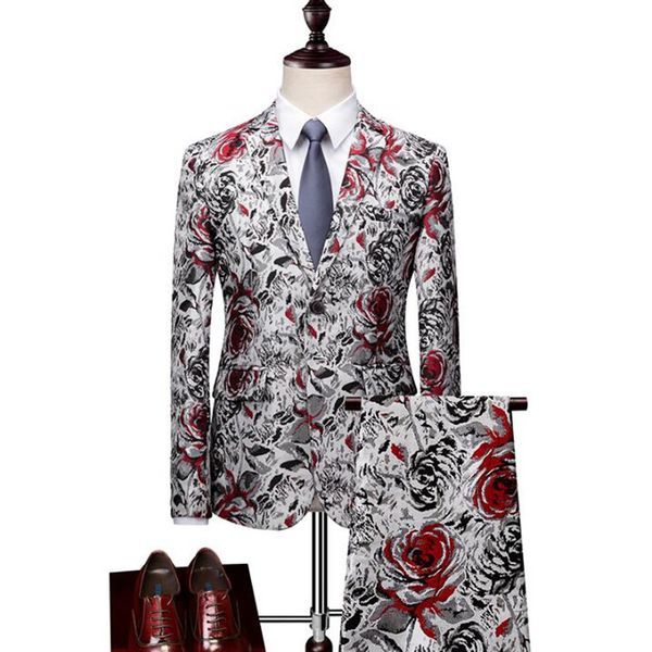 jacket+pants) 2019 flower color men suits fashion party dresses men's slim fit business men wedding suit full size m-5xl, White;black
jacket+pants) 2019 flower color men suits fashion party dresses men's slim fit business men wedding suit full size m-5xl, White;black