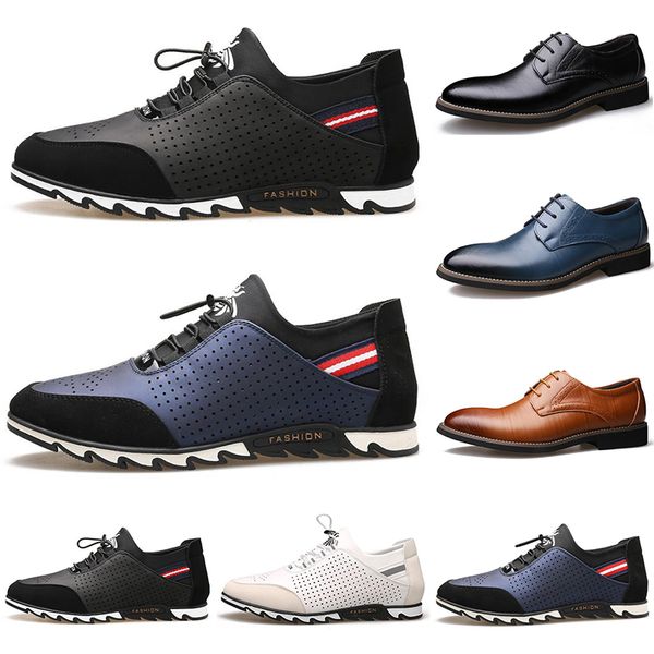 2020 new designer men leather casual shoes black navy blue brown business fashion platform flat party mens trainers sneaker color16
2020 new designer men leather casual shoes black navy blue brown business fashion platform flat party mens trainers sneaker color16