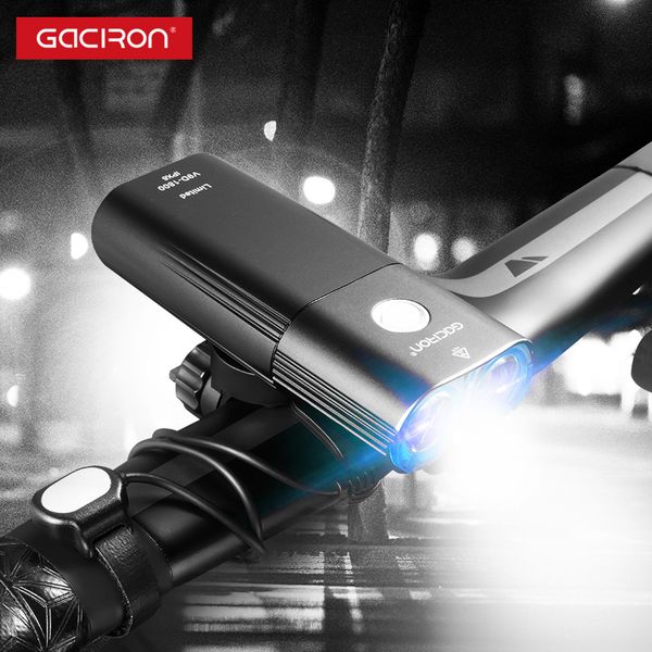 gaciron 1800 lumen bicycle lights bike 6700mah power bank rechargeable mtb road bike headlight 2*led light waterproof
gaciron 1800 lumen bicycle lights bike 6700mah power bank rechargeable mtb road bike headlight 2*led light waterproof