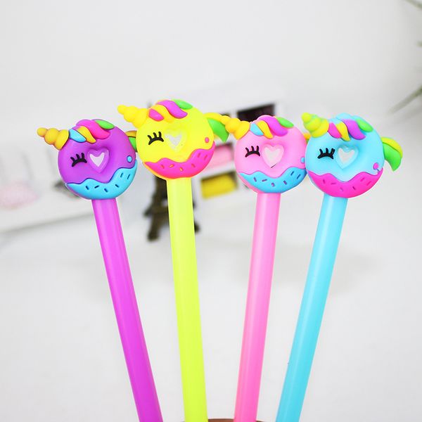 2 pcs/lot unicorn donut gel pen cute 0.5 mm black ink signature pens for writing office school supplies stationery gift
2 pcs/lot unicorn donut gel pen cute 0.5 mm black ink signature pens for writing office school supplies stationery gift