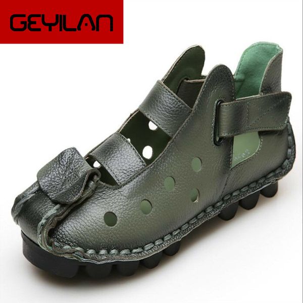 summer new soft bottom flat genuine leather women shoes personality leisure women sandals retro handmade sandals sapato fgb67, Black
summer new soft bottom flat genuine leather women shoes personality leisure women sandals retro handmade sandals sapato fgb67, Black